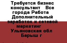 Требуется бизнес-консультант - Все города Работа » Дополнительный заработок и сетевой маркетинг   . Ульяновская обл.,Барыш г.